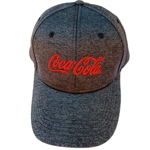 Coca Cola Embroidered Baseball Cap Gray Heathered One Size Fits All Men's